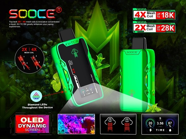 Kangvape Sooce KV-TC18K Disposable Vape